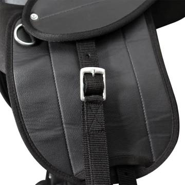 Pony Saddle Set 10" Black - Secure & Comfortable Ride