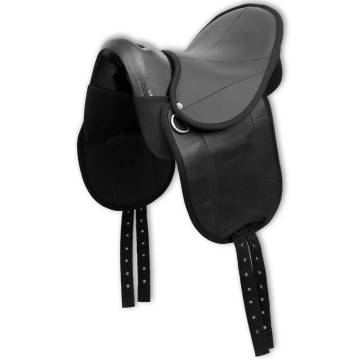 Pony Saddle Set 10" Black - Secure & Comfortable Ride