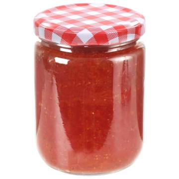 Glass Jam Jars with Lid - 96 pcs 230 ml | HipoMarket