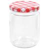 Glass Jam Jars with Lid - 96 pcs 230 ml | HipoMarket