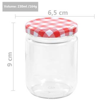 Glass Jam Jars with Lid - 96 pcs 230 ml | HipoMarket