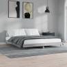 Grey Sonoma Bed Frame 120x200 cm - Durable Engineered Wood