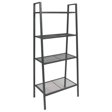 Ladder Bookcase 4 Tiers Metal Anthracite | Hipomarket