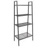 Ladder Bookcase 4 Tiers Metal Anthracite Colour anthracite Quantity in Package 1 