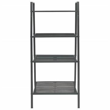 Ladder Bookcase 4 Tiers Metal Anthracite | Hipomarket