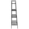 Ladder Bookcase 4 Tiers Metal Anthracite | Hipomarket