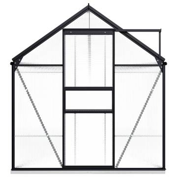 Spacious Anthracite Greenhouse with Base Frame - 8.17 m²