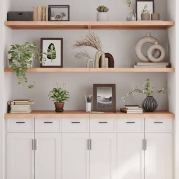 Wall Shelf 160x60 cm - Untreated Solid Wood Oak | HipoMarket