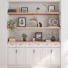 Wall Shelf 160x60 cm - Untreated Solid Wood Oak | HipoMarket