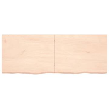 Wall Shelf 160x60 cm - Untreated Solid Wood Oak | HipoMarket