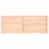 Wall Shelf 160x60 cm - Untreated Solid Wood Oak | HipoMarket