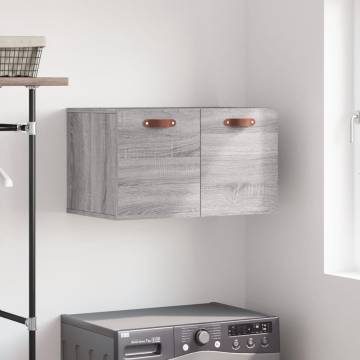 Wall Cabinet Grey Sonoma 60x36.5cm - Stylish Storage Solution