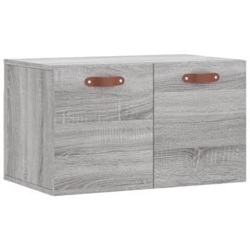 Wall Cabinet Grey Sonoma 60x36.5cm - Stylish Storage Solution