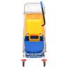 Efficient Cleaning Trolley with Buckets & Wringer | Hipomarket