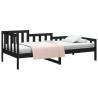 Day Bed Black 90x200 cm - Solid Wood Pine Furniture