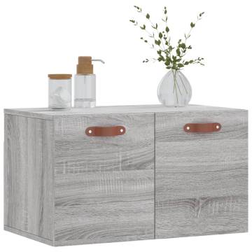 Wall Cabinet Grey Sonoma 60x36.5cm - Stylish Storage Solution