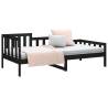 Day Bed Black 90x200 cm - Solid Wood Pine Furniture