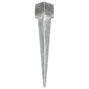 Ground Spikes Set - 6 Pcs Galvanised Steel | Hipomarket