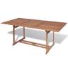 Garden Table 180x90x75 cm Solid Teak Wood Size 180 x 90 x 75 cm Quantity in Package 1 Shape rectangular 