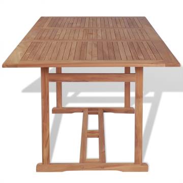 Garden Table 180x90 cm | Durable Teak Wood Outdoor Furniture