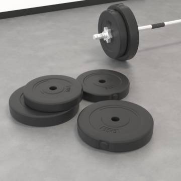 Weight Plates 4 pcs 30 kg Cement - Durable Home Gym Equipment