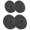 Weight Plates 4 pcs 30 kg Cement - Durable Home Gym Equipment