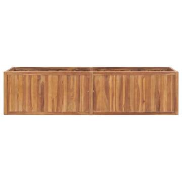 Garden Raised Bed 200x50x50 cm Solid Teak Wood | Hipomarket