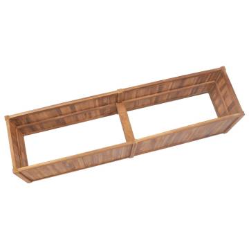 Garden Raised Bed 200x50x50 cm Solid Teak Wood | Hipomarket