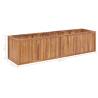 Garden Raised Bed 200x50x50 cm Solid Teak Wood | Hipomarket