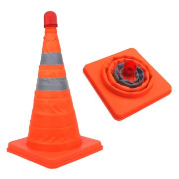 ProPlus Collapsible Safety Cone with LEDs 540319 - Hipomarket