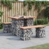 Garden Bench Gabion Design 100x70x72 cm Solid Wood Douglas Colour natural douglas Size 100 x 70 x 72 cm Quantity in Package 1 Number of 