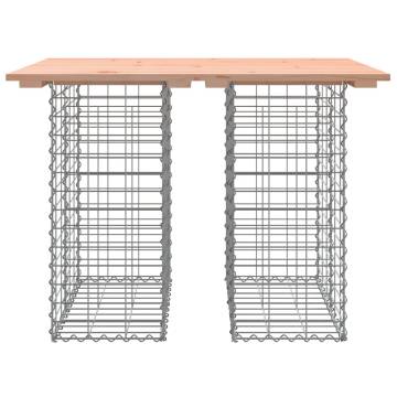 Garden Bench Gabion Design - Solid Wood Douglas | HipoMarket