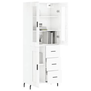 Highboard High Gloss White - Stylish Storage Solution | HipoMarket