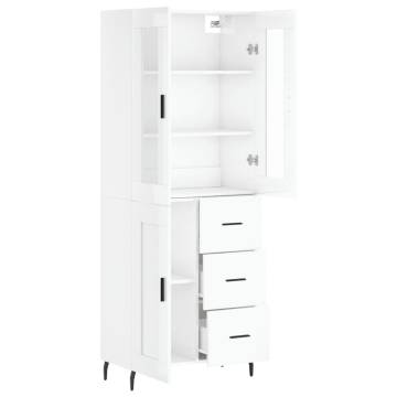 Highboard High Gloss White - Stylish Storage Solution | HipoMarket