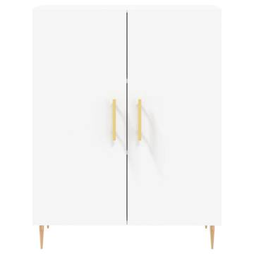 Stylish Highboard White 69.5x34x180 cm - Durable Storage Solution