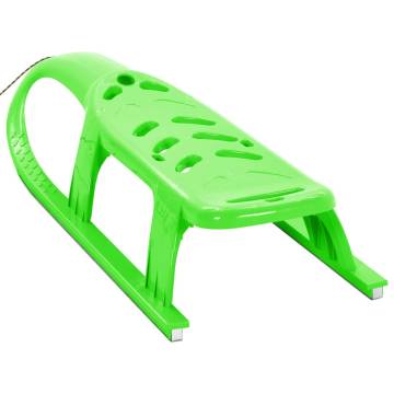 Durable Green Children's Sledge - 102.5x40x23 cm | HiPoMarket