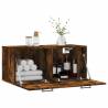 Smoked Oak Wall Cabinet - Stylish Storage Solution (80x36.5 cm)