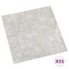 Self-Adhesive Flooring Planks - Light Grey, 5.11 m² (55 pcs)