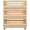 Vegetable Trolley - Solid Pinewood Kitchen Cart | HipoMarket