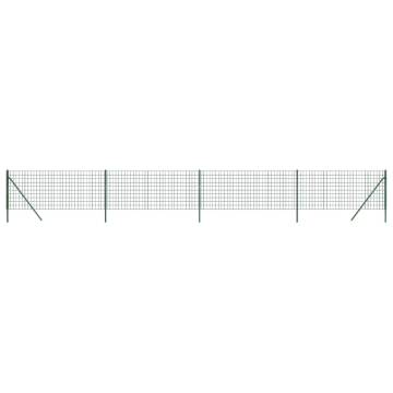 Wire Mesh Fence Green 1x10 m Galvanised Steel - Durable & Secure