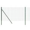 Wire Mesh Fence Green 1x10 m Galvanised Steel - Durable & Secure