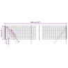 Wire Mesh Fence Green 1x10 m Galvanised Steel - Durable & Secure