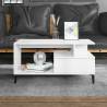 High Gloss White Coffee Table - 90x49x45 cm | Hipo Market