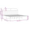 Black Metal Bed Frame with Headboard - 180x200 cm Super King