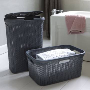 Curver Laundry Basket 45L Anthracite - Stylish & Durable