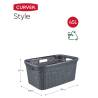 Curver Laundry Basket 45L Anthracite - Stylish & Durable