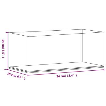 Transparent Acrylic Display Box 34x16x14 cm | HipoMarket