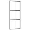 Sliding Door ESG Glass & Aluminium 76x205 cm - Black