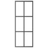 Sliding Door ESG Glass & Aluminium 76x205 cm - Black