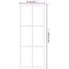 Sliding Door ESG Glass & Aluminium 76x205 cm - Black